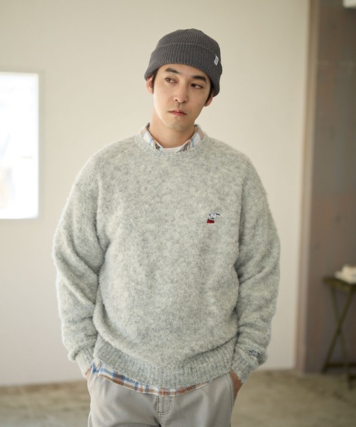 BAYFLOW（ベイフロー）の「モールニットワッチ（ニットキャップ/ビーニー・メンズ・グレー/ブラック/ライトグリーン/アイボリー・FREE）」の6枚目の写真