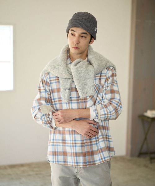 BAYFLOW（ベイフロー）の「モールニットワッチ（ニットキャップ/ビーニー・メンズ・グレー/ブラック/ライトグリーン/アイボリー・FREE）」の7枚目の写真