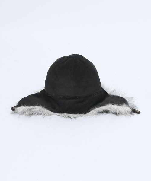 JEANASIS（ジーナシス）の「フライトファーCAP/610038（キャップ・レディース・ブラック/カーキ・FREE）」の7枚目の写真