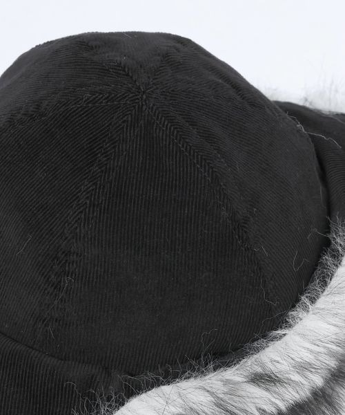 JEANASIS（ジーナシス）の「フライトファーCAP/610038（キャップ・レディース・ブラック/カーキ・FREE）」の11枚目の写真