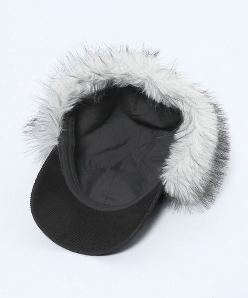 JEANASIS（ジーナシス）の「フライトファーCAP/610038（キャップ・レディース・ブラック/カーキ・FREE）」の10枚目の写真