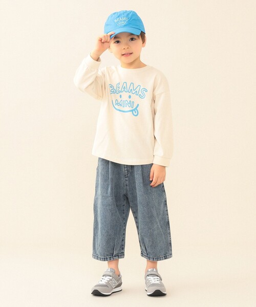 BEAMS mini(ビームスミニ)の「クロップド デニム 2026SS(90~150cm)(デニムパンツ・キッズ・チャコールグレー/ブルー・100/140/150/130/120/110/90)」の13枚目の写真