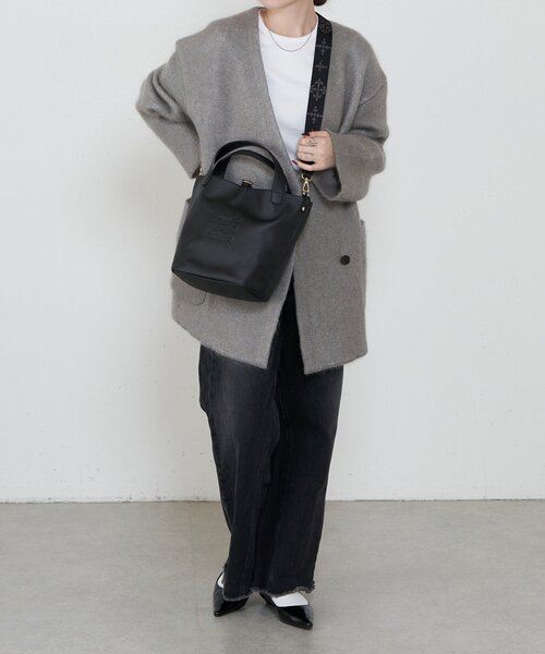 russet(ラシット)の「エンボスモノグラム2WAYミニトートバッグ(トートバッグ・レディース・ブラック/グレー系その他・FREE)」の18枚目の写真