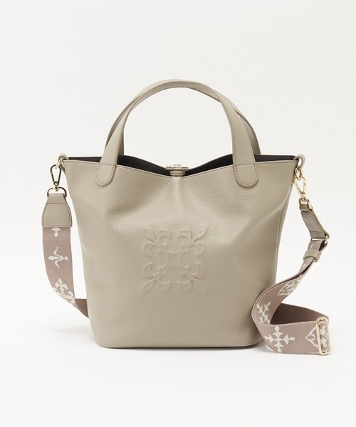 WEB限定》エンボスモノグラム2WAYミニトートバッグ（トートバッグ