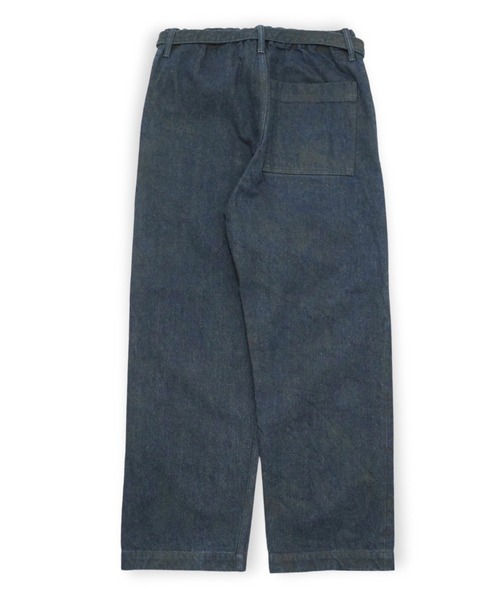 yoko sakamoto（ヨーコサカモト）の「【YOKO SAKAMOTO】 BELTED TROUSERS（デニムパンツ・メンズ・ネイビー・SMALL/MEDIUM）」の4枚目の写真