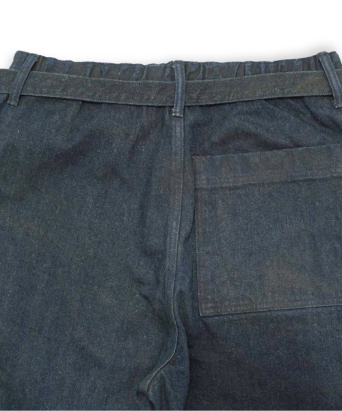 yoko sakamoto（ヨーコサカモト）の「【YOKO SAKAMOTO】 BELTED TROUSERS（デニムパンツ・メンズ・ネイビー・SMALL/MEDIUM）」の5枚目の写真