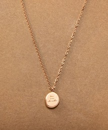 Cream dot.（クリームドット）の「【サージカルステンレス】メッセージ入りコインプレートのステンレス製ネックレス（ネックレス）」