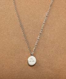 Cream dot.（クリームドット）の「【サージカルステンレス】メッセージ入りコインプレートのステンレス製ネックレス（ネックレス）」