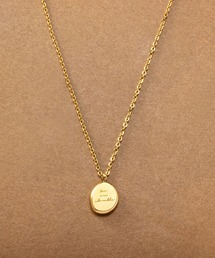 Cream dot.（クリームドット）の「【サージカルステンレス】メッセージ入りコインプレートのステンレス製ネックレス（ネックレス）」