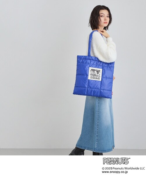 THE SHOP TK (ザ ショップ ティーケー )の「PEANUTS/ピーナッツ キルトトートバッグ(トートバッグ・レディース・ブルー系その他/ブラック/アイボリー・00)」の10枚目の写真