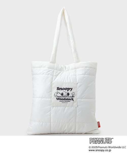 THE SHOP TK (ザ ショップ ティーケー )の「PEANUTS/ピーナッツ キルトトートバッグ(トートバッグ・レディース・ブルー系その他/ブラック/アイボリー・00)」の11枚目の写真