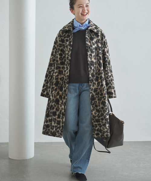 セール】レオパードコート（ステンカラーコート）｜IENA（イエナ）の