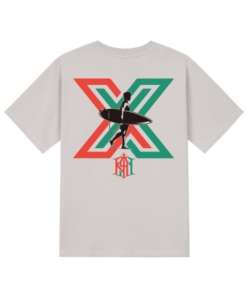 KAN6312(カン6312)の「KTC0150 サーフィンボーイ 半袖Tシャツ - ベージュ(Tシャツ/カットソー・メンズ・その他・SMALL/MEDIUM/LARGE/X-LARGE)」の1枚目の写真