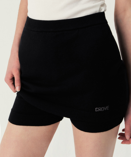 grove（グローブ）の「REMY KNIT SKIRT (BLACK)（スカート・レディース・ブラック・FREE）」の2枚目の写真