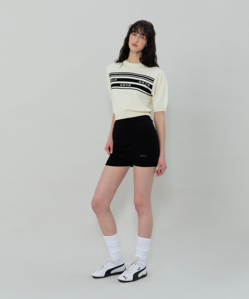 grove（グローブ）の「REMY KNIT SKIRT (BLACK)（スカート・レディース・ブラック・FREE）」の3枚目の写真