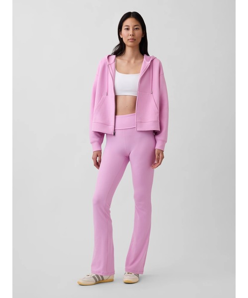 GAP（ギャップ）の「GapFit スムーズ フォールドオーバー ミニフレアレギンス（レギンス/スパッツ・レディース・ブラウン/ピンク・XS/S/M/L/XXS）」の6枚目の写真