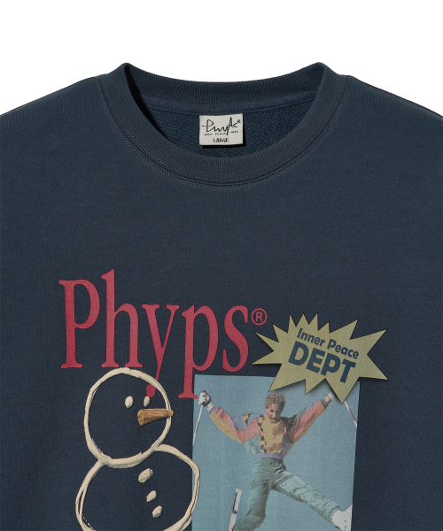 PHYSICAL DEPARTMENT(フィジカル デパートメント)の「スキー ビギナークラス クルーネック_ヴィンテージネイビー(スウェット・レディース・その他・SMALL/MEDIUM/LARGE/X-LARGE)」の4枚目の写真