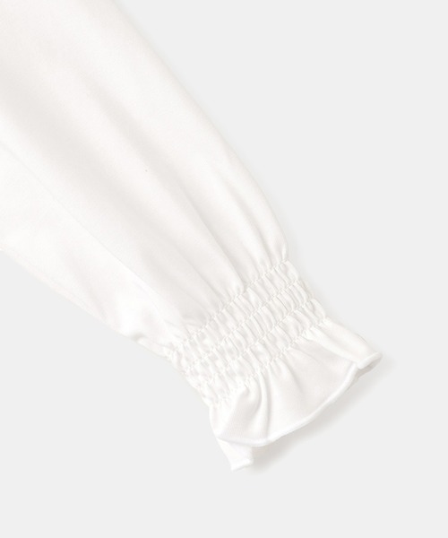 ROPE' PICNIC（ロペピクニック）の「【KIDS/キッズ】スタンドフリルシャーリングカットソー/セレモニー対応（Tシャツ/カットソー・キッズ・オフホワイト・130/120/110/150/140）」の6枚目の写真