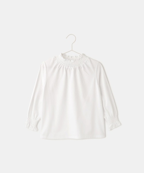 ROPE' PICNIC（ロペピクニック）の「【KIDS/キッズ】スタンドフリルシャーリングカットソー/セレモニー対応（Tシャツ/カットソー・キッズ・オフホワイト・130/120/110/150/140）」の17枚目の写真