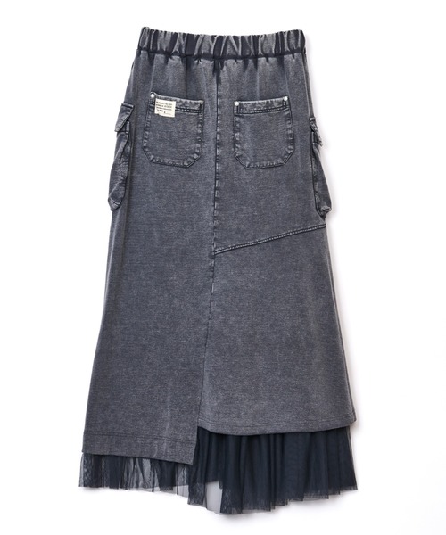 AULA AILA（アウラアイラ）の「【AVIREX】チュールコンビスカート（スカート・レディース・ライトグレー/ピンク/チャコールグレー・0/1）」の12枚目の写真