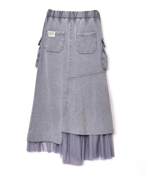 AULA AILA（アウラアイラ）の「【AVIREX】チュールコンビスカート（スカート・レディース・ライトグレー/ピンク/チャコールグレー・0/1）」の14枚目の写真