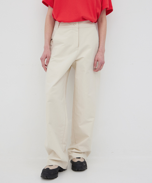 LEVAR(レバー)の「French Wide Chino Pants - Cream(その他パンツ・レディース・その他・MEDIUM)」の2枚目の写真