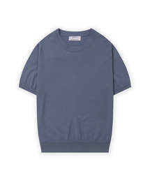 MANNERGRAM（マナーグラム）の「[ゼニア イタリア輸入原糸] Zegna YARN ラウンドニット_ゼニア サマーウール100 - 4色（ニット/セーター）」