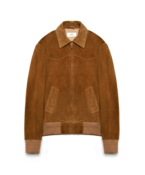WESTERN BLOUSON JACKET GOATSUEDE TAN