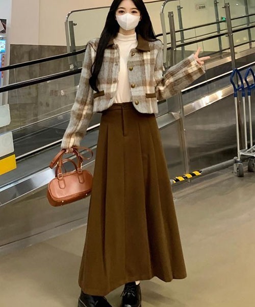 セール】Y2Kチェックジャケット&スカート セットアップ（セットアップ