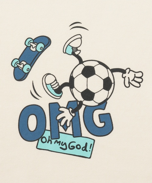 minimal(ミニマル)の「OMGプリントプルオーバー(スウェット・キッズ・ブルーグリーン/ブラック/オフホワイト/マジェンタ・100cm/110cm/140cm/130cm/120cm/90cm)」の19枚目の写真