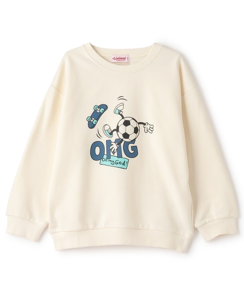 minimal(ミニマル)の「OMGプリントプルオーバー(スウェット・キッズ・ブルーグリーン/ブラック/オフホワイト/マジェンタ・100cm/110cm/140cm/130cm/120cm/90cm)」の16枚目の写真