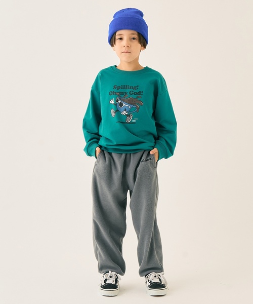 minimal(ミニマル)の「OMGプリントプルオーバー(スウェット・キッズ・ブルーグリーン/ブラック/オフホワイト/マジェンタ・100cm/110cm/140cm/130cm/120cm/90cm)」の11枚目の写真