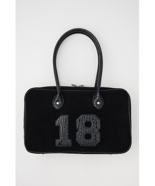 LAGUA GEM（ラグアジェム）の「CROCO POINT NUMBER バッグ（ショルダーバッグ・レディース・ブラック/ライトブルー・FREE）」の2枚目の写真