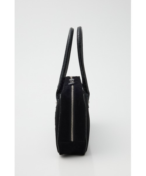 LAGUA GEM（ラグアジェム）の「CROCO POINT NUMBER バッグ（ショルダーバッグ・レディース・ブラック/ライトブルー・FREE）」の5枚目の写真