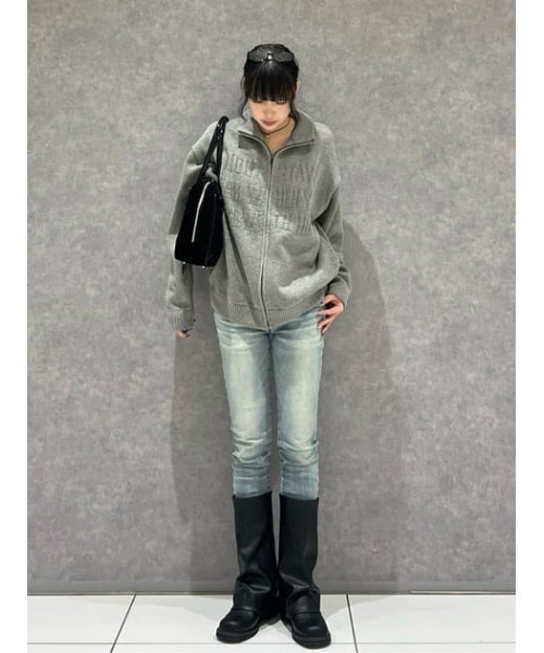 LAGUA GEM（ラグアジェム）の「CROCO POINT NUMBER バッグ（ショルダーバッグ・レディース・ブラック/ライトブルー・FREE）」の22枚目の写真