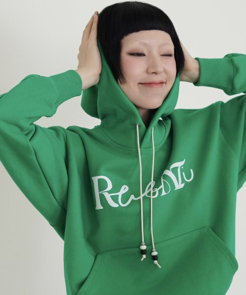 RUBATI(ルバティ)の「Lettering Logo HOOD (GREEN)(パーカー・レディース・その他・FREE)」の1枚目の写真