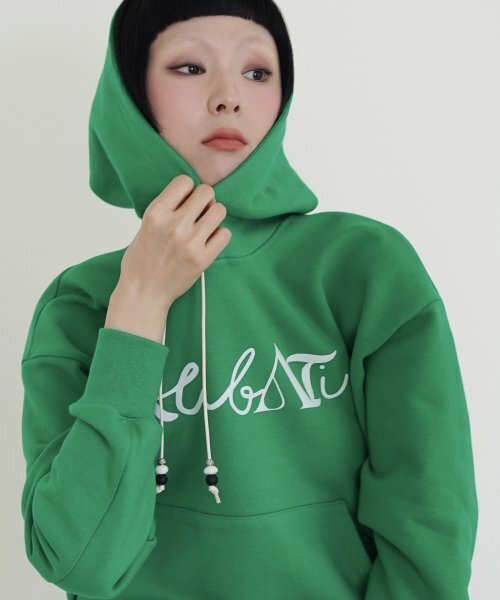 RUBATI(ルバティ)の「Lettering Logo HOOD (GREEN)(パーカー・レディース・その他・FREE)」の2枚目の写真