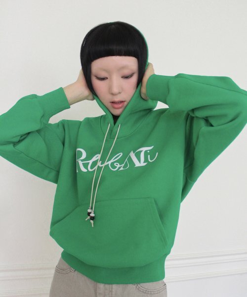 RUBATI(ルバティ)の「Lettering Logo HOOD (GREEN)(パーカー・レディース・その他・FREE)」の3枚目の写真
