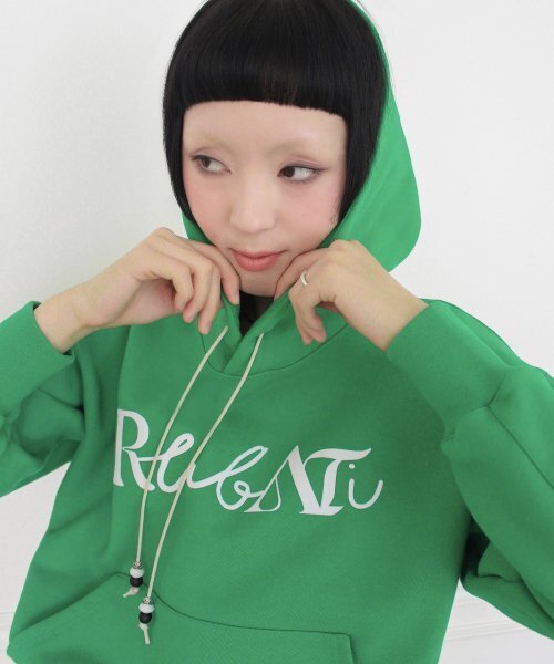 RUBATI(ルバティ)の「Lettering Logo HOOD (GREEN)(パーカー・レディース・その他・FREE)」の4枚目の写真
