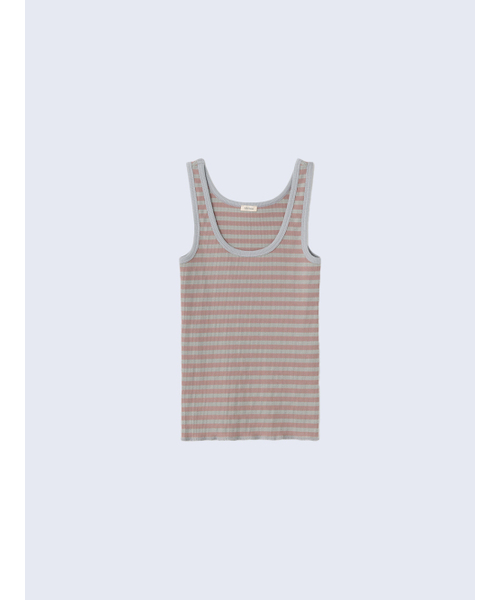 LILY HEIZE(リリーヘイズ)の「ゼルダストライプスリーブレストップ_COOL GRAY(Tシャツ/カットソー・レディース・グレー・FREE)」の1枚目の写真