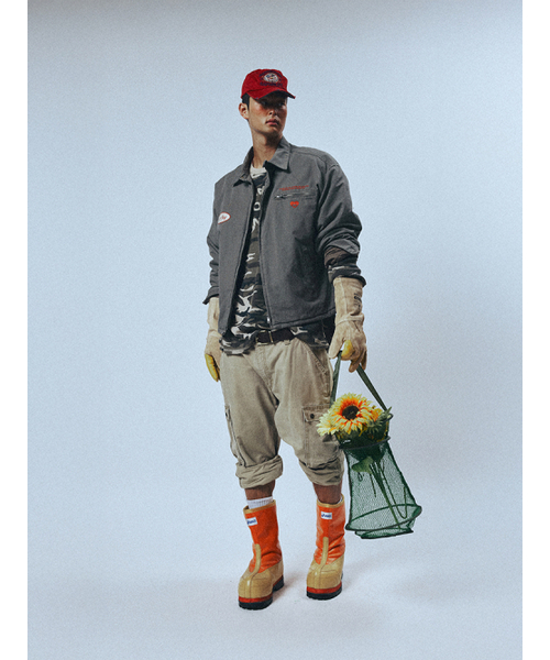SUNDAY FRUIT MARKET（サンデーフルーツマーケット）の「MARKET VINTAGE WORK JACKET KHAKI（デニムジャケット・メンズ・その他・SMALL/MEDIUM/LARGE）」の9枚目の写真