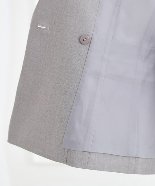 grove（グローブ）の「【マシンウォッシュ/防シワ】ダブルテーラードジャケット【着回しカセット】（テーラードジャケット・レディース・ネイビー/グレー・01/02/03/04/05）」の19枚目の写真