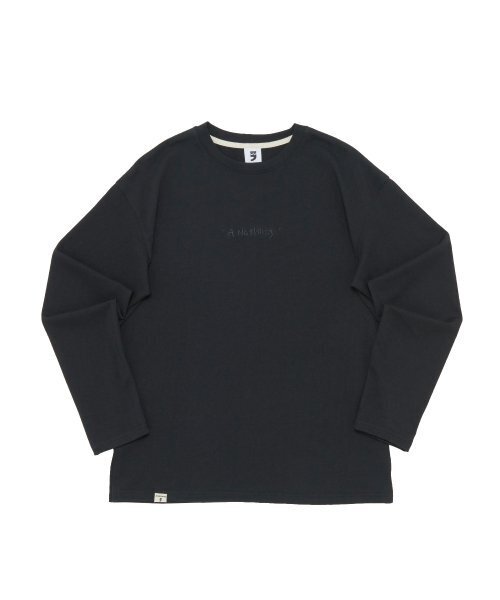 A NOTHING(アナッシング)の「LETTERING DROP-SHOULDER TEE (Black)(Tシャツ/カットソー・レディース・その他・SMALL)」の1枚目の写真
