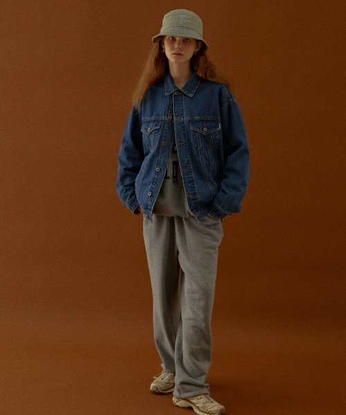MAGOODGAN(メックウッドガン)の「カールン 3321B デニムパッチワークメランジグレーセットアップパンツ(スウェットパンツ・レディース・その他・LARGE/X-LARGE/MEDIUM)」の4枚目の写真