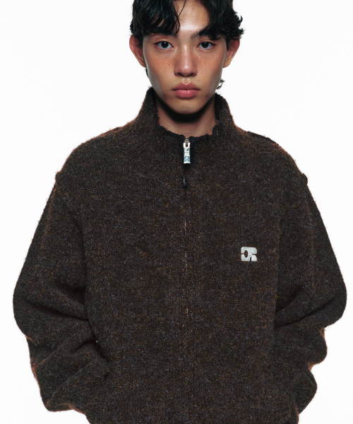 CENTAUR.KR（セントール）の「CENTAUR CALMING KNIT ZIP-UP_BROWN（カーディガン/ボレロ・メンズ・その他・MEDIUM/LARGE）」の2枚目の写真