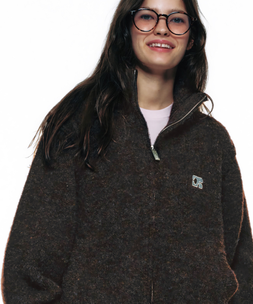 CENTAUR.KR（セントール）の「CENTAUR CALMING KNIT ZIP-UP_BROWN（カーディガン/ボレロ・メンズ・その他・MEDIUM/LARGE）」の3枚目の写真