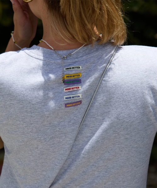 MOODBETTER(ムード ベター)の「GINGHAM APPLIQUE CROP T SHIRTS GREY(Tシャツ/カットソー・レディース・その他・FREE)」の4枚目の写真