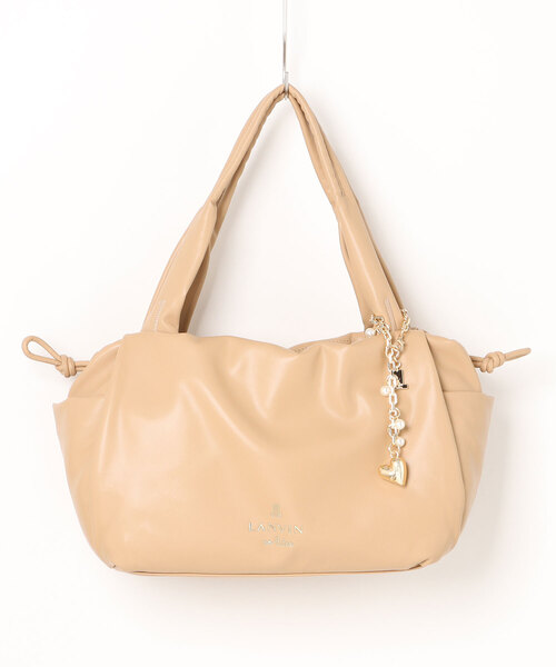 LANVIN en Bleu（ランバンオンブルー）の「スフレ ハンドバッグ（ハンドバッグ・レディース・キャメル/ブラック/シルバー・FREE）」の2枚目の写真