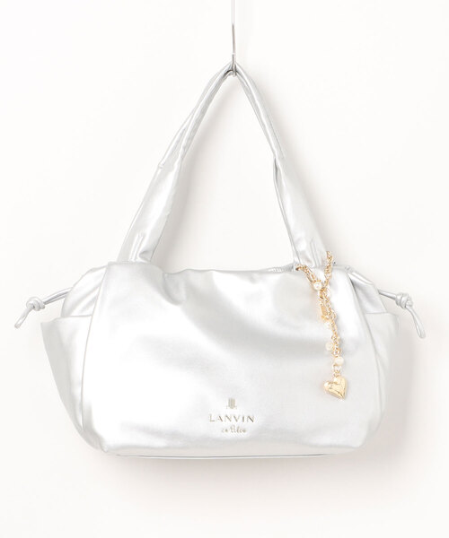 LANVIN en Bleu（ランバンオンブルー）の「スフレ ハンドバッグ（ハンドバッグ・レディース・キャメル/ブラック/シルバー・FREE）」の3枚目の写真