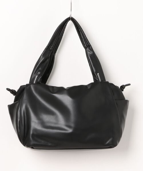 LANVIN en Bleu（ランバンオンブルー）の「スフレ ハンドバッグ（ハンドバッグ・レディース・キャメル/ブラック/シルバー・FREE）」の4枚目の写真